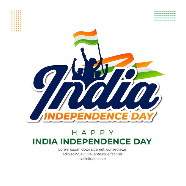 Greeting card of india independence day