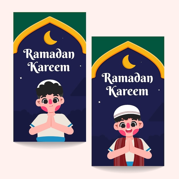 greeting card ramadan template