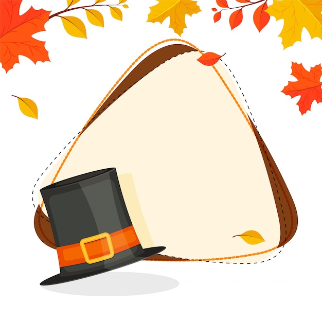 Vector greeting card for thanksgiving day celebration.