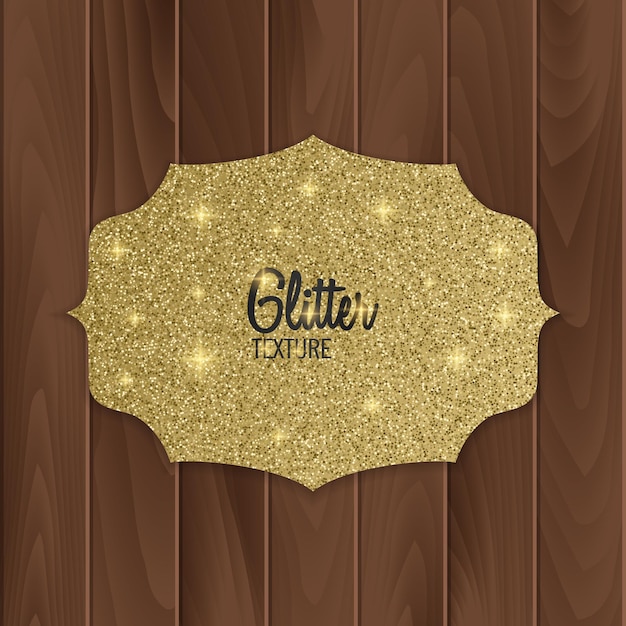 Greeting card with gold glitter   arabic style