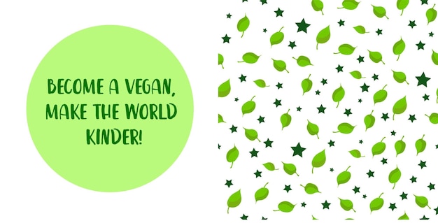 Greeting card for World Vegetarian Day and Vegan Cute vegetables characters and funny lettering