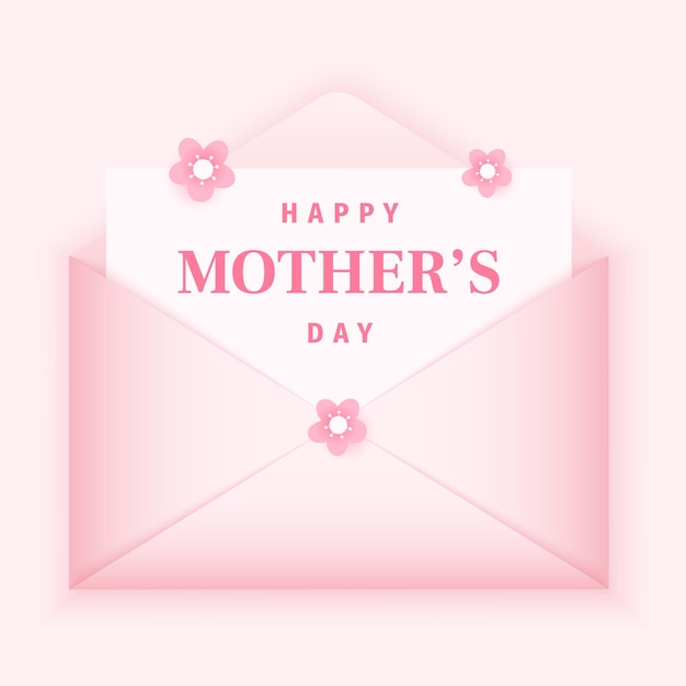 greeting of happy mothers day pink sale social media template