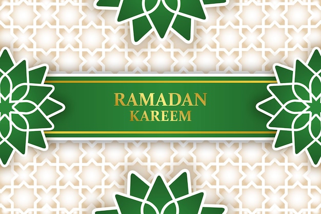 Greeting and thank you card template design background with islamic concept vector graphic