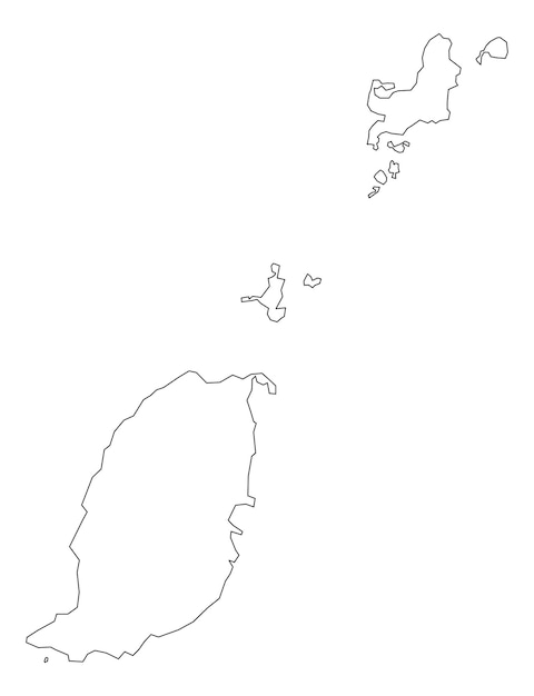 grenada Map design outline Map illustration