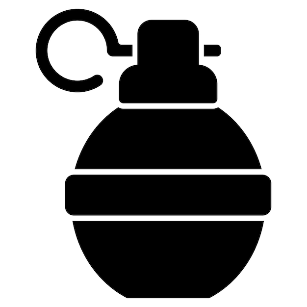 Grenade icon logo vector illustration template design