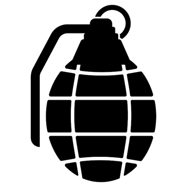 Grenade icon logo vector illustration template design