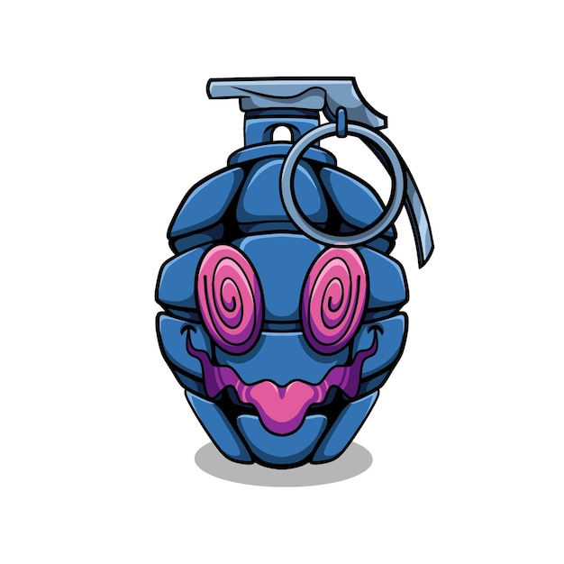 Grenade Monster Cartoon