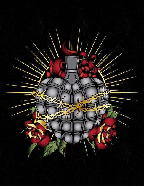 Grenade sacred heart jesus