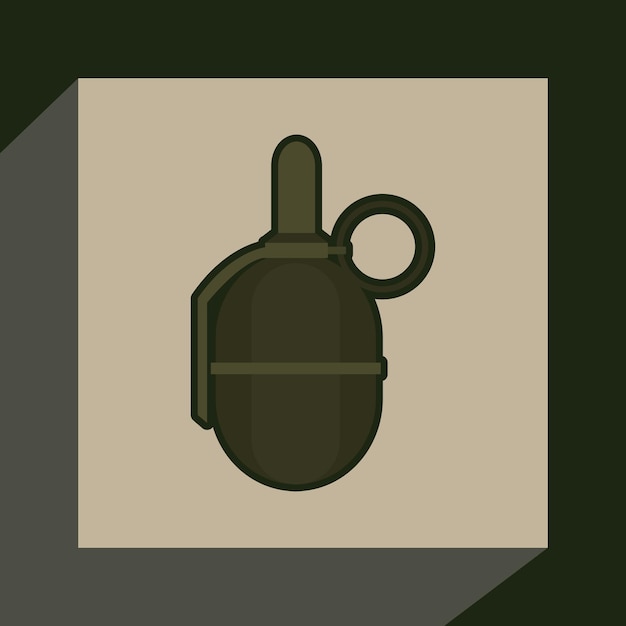 Vector grenade vector illustration background