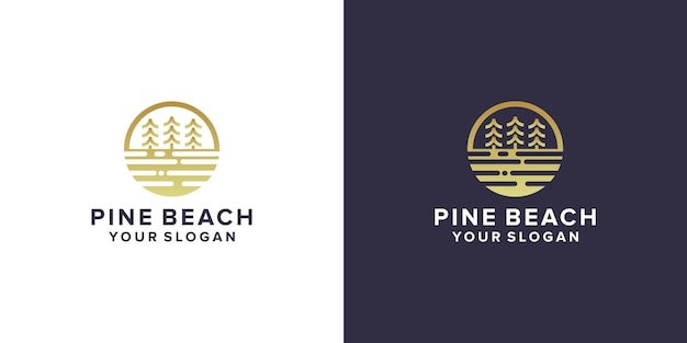 Grenen strand logo ontwerp