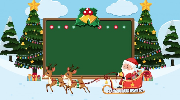 Grensmalplaatje met de achtergrond van het kerstmisthema