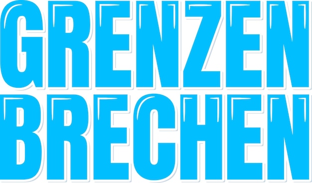 Vettore grenzen brechen break limits lettering design vettoriale