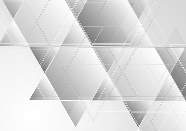 Vector grey abstract corporate tech background. vector design