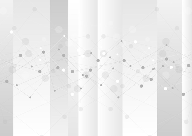 Grey abstract technology graph background