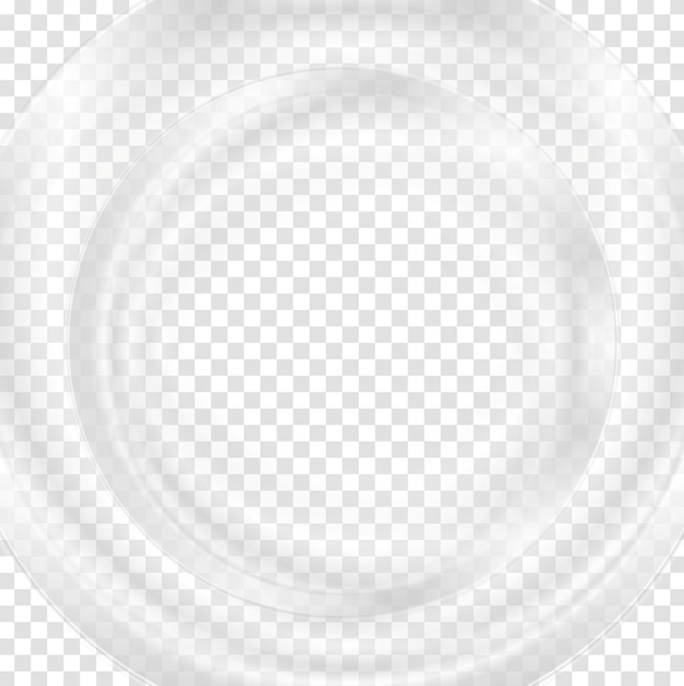 Grey abstract transparent circle background vector graphic template wavy design