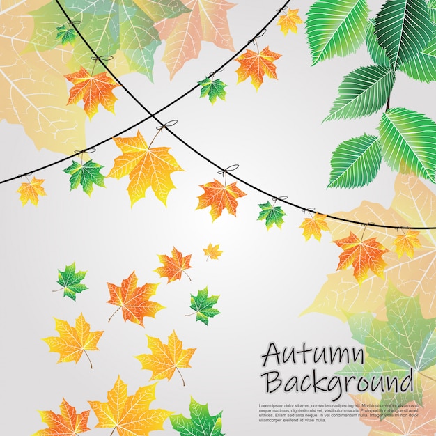 Grey autumn background