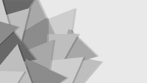 Vector grey background with some triangle shapes