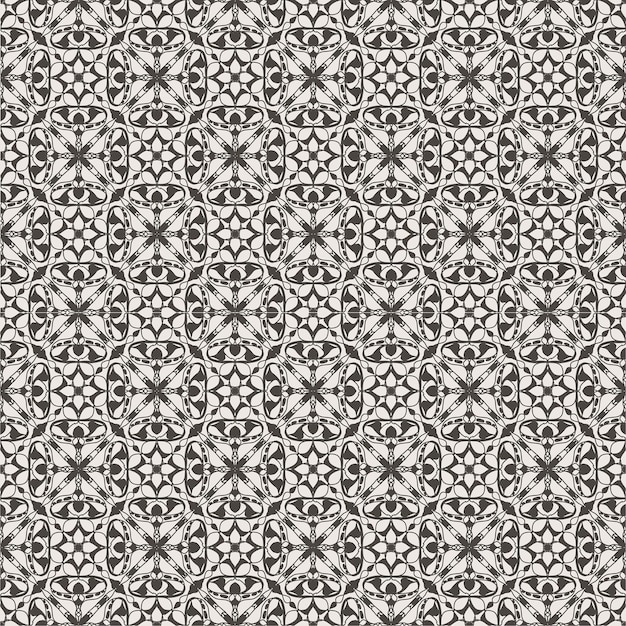 Grey color shape abstract seamless fabric ethnic mandala pattern background ornament decorative