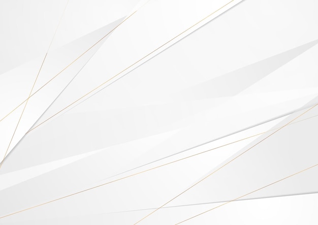 Grey corporate abstract background with golden lines