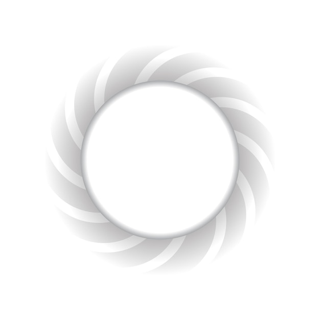 Vector grey faded circle company logo