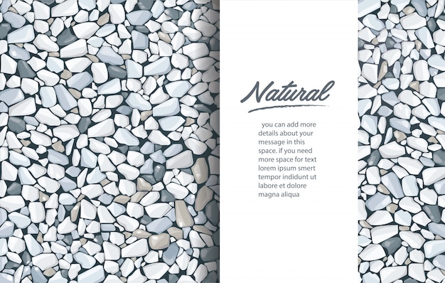 Grey gravel texture background template