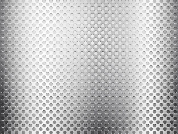 Grey metal grid plate