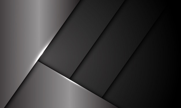 Вектор Серый металлик темный затвор футуристический фон.