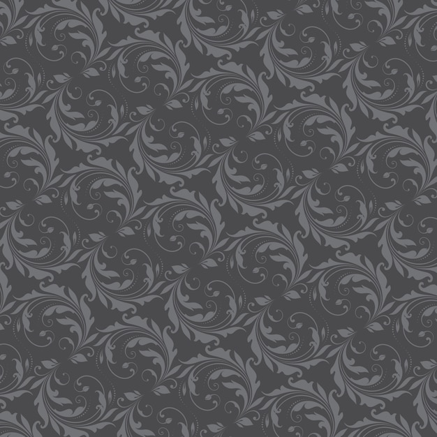 Vector grey ornament background and pattern