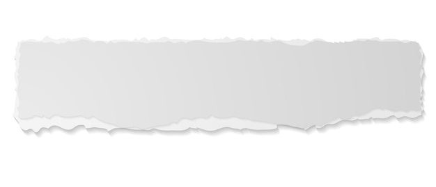 Серый рваный край бумаги абстрактный стикер баннер Шаблон векторного рваного края бумаги