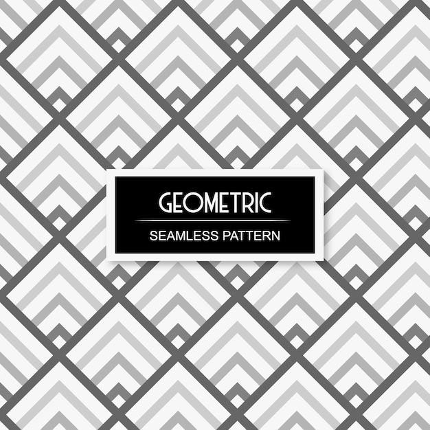 Grey scale geometric seamless pattern  