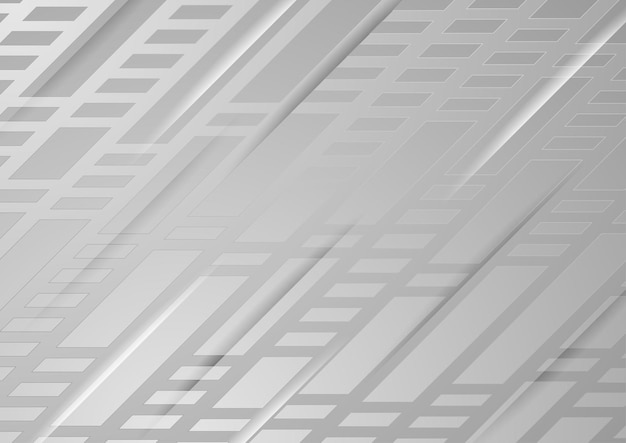 Grey tech abstract geometric background