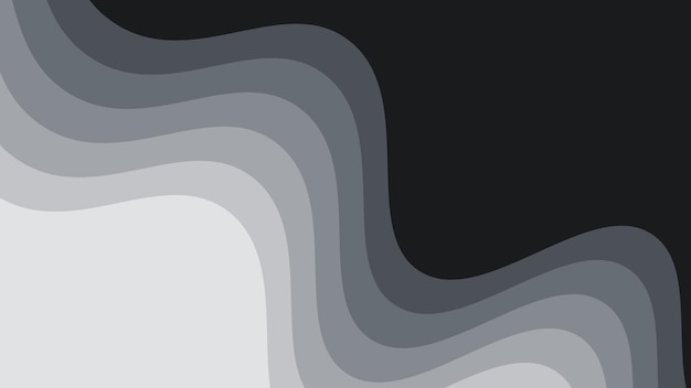 grey wave paper cut abstract background vector image