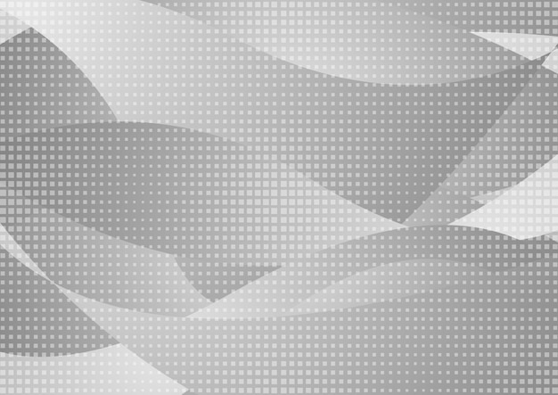 Серый волнистый абстрактный фон с текстурой квадратов