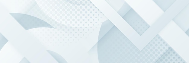 Grey white abstract banner paper shine and layer element vector for presentation design Suit for business corporate institution party festive seminar and talks