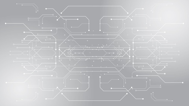 Серый белый абстрактный технологический фон Hi tech digital connect Communication high technology