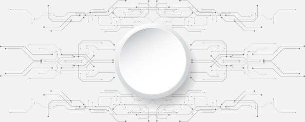 グレーホワイト抽象的な技術の背景ハイテクデジタル接続通信ハイテク