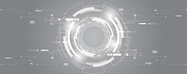 Sfondo tecnologico astratto bianco grigio, connessione digitale hi tech, comunicazione, alta tecnologia