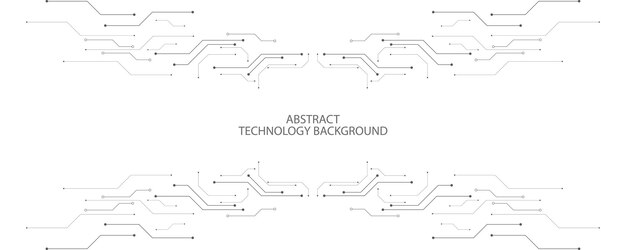 Серый белый абстрактный технологический фон, высокотехнологичное цифровое соединение, связь, высокие технологии