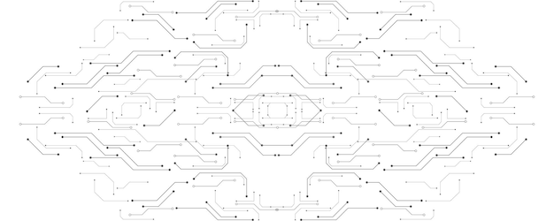 Вектор Серо-белый абстрактный технологический фон, высокотехнологичное цифровое подключение, связь, высокие технологии