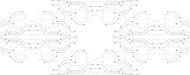 Вектор Серо-белый абстрактный технологический фон, высокотехнологичное цифровое подключение, связь, высокие технологии