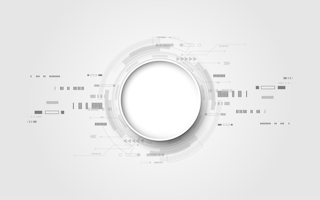 灰色の白抽象的な技術の背景