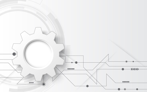 Sfondo tecnologia astratto bianco grigio