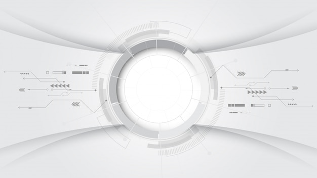 Grey white abstract technology background