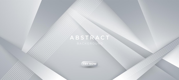 Grey white backdrop abstract papercut stripes background geometry shine and layer element vector