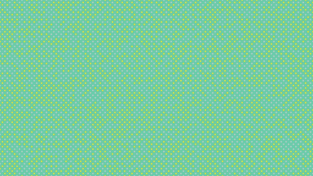 Grey yellow color polka dots over medium aquamarine green backgr