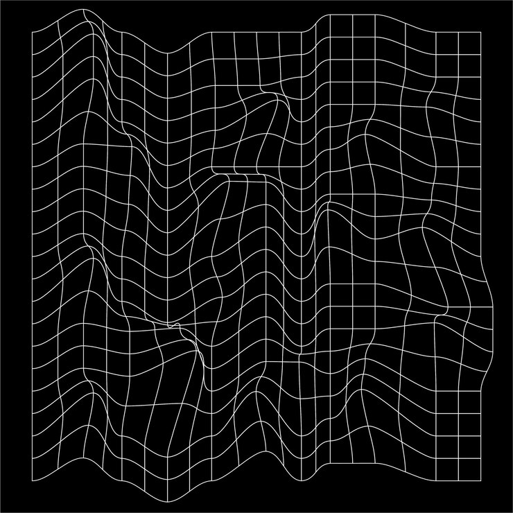 Vector grid ilustration white and black