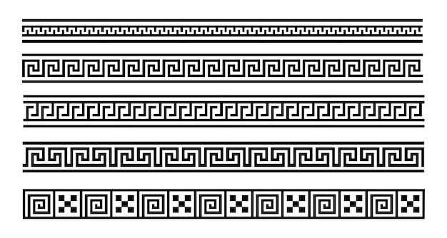 Griekse meander naadloze geometrische patroon vector eps 10