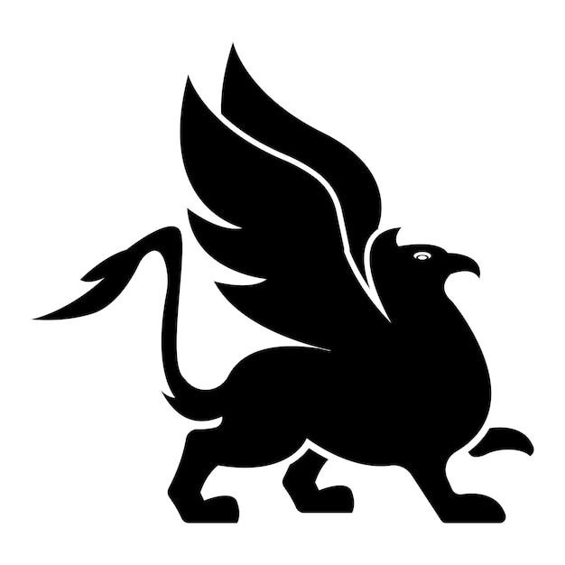 Griffin logo iconillustration ontwerp sjabloon vector