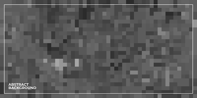 Grijze abstracte geometrische pixel vierkante betegelde mozaïekachtergrond