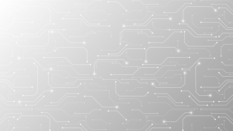 Vector grijze witte abstracte technische achtergrond hi-tech digitale verbinding maken met geavanceerde technologie